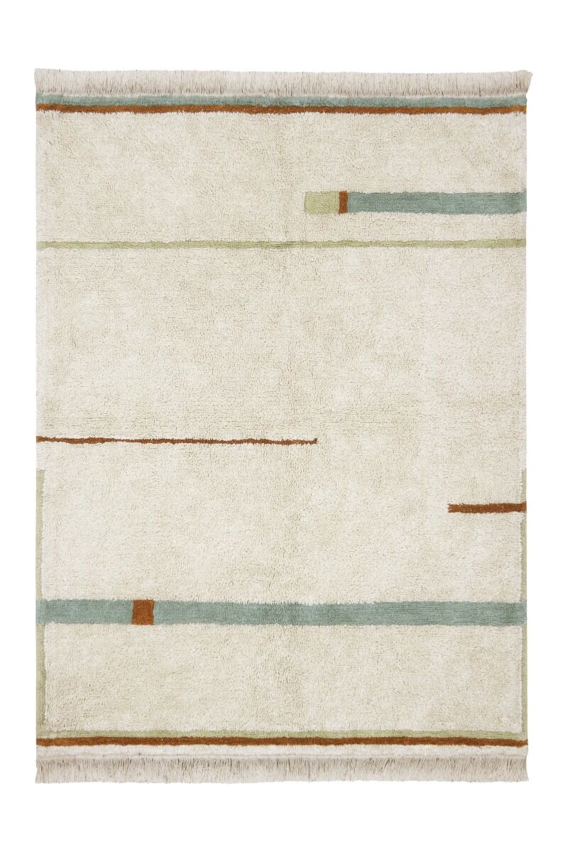 Tapete de Algodão, Riscas Vintage Blue