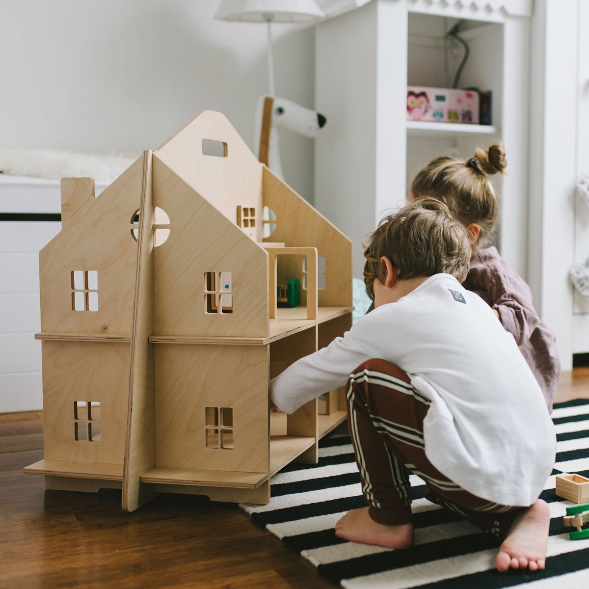 wooden doll house