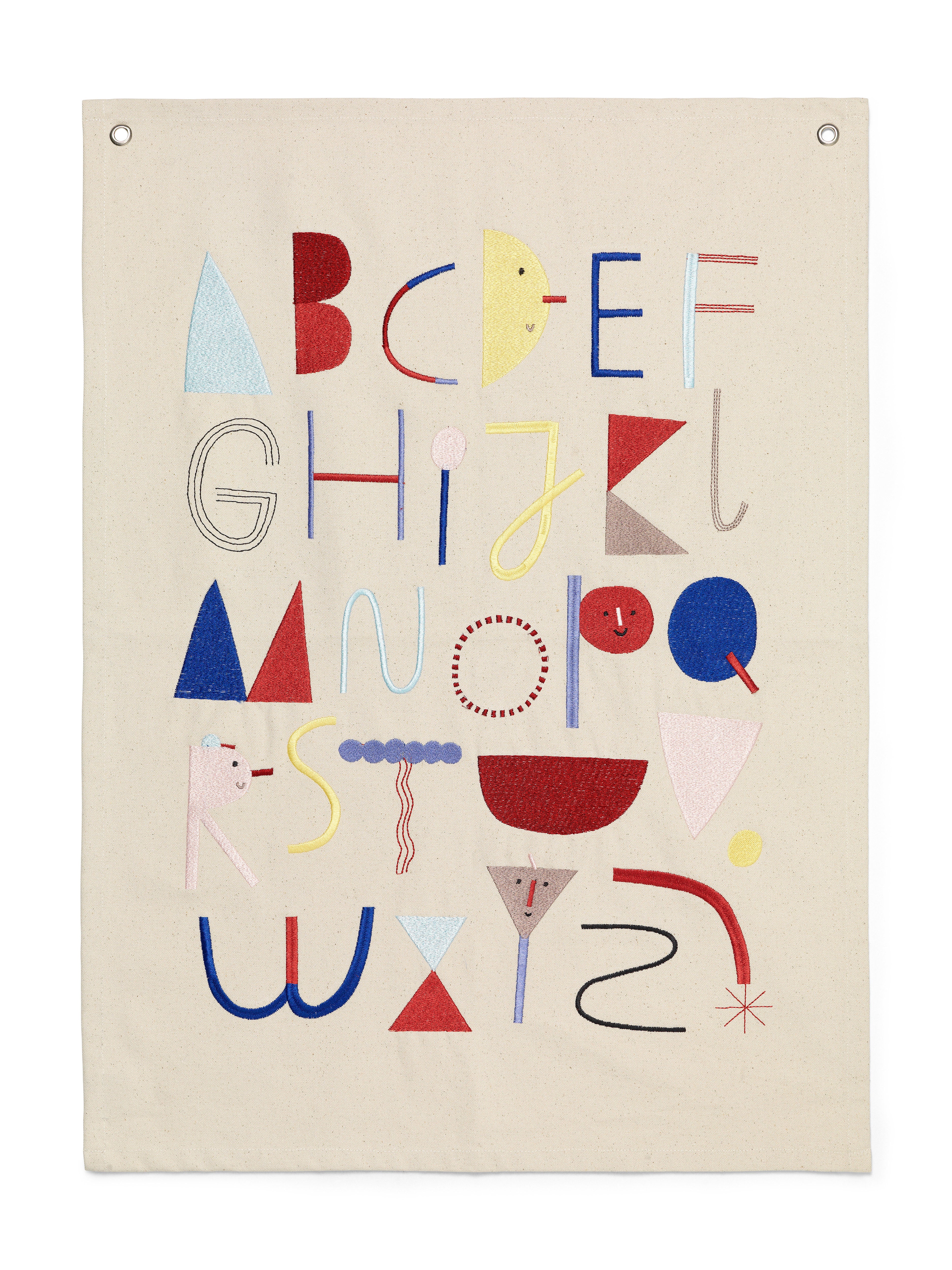 Alphabet Textile Poster