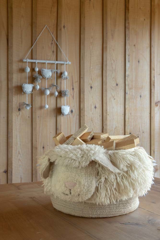 Pink Nose Sheep Basket